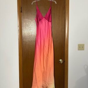 12th Tribe Pink and Orange Ombre Dress